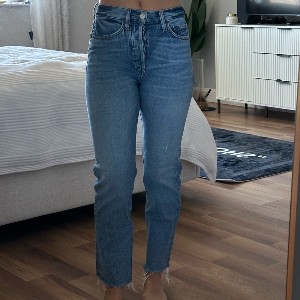 Re/Done Originals 90s High Rise straight fit denim jeans